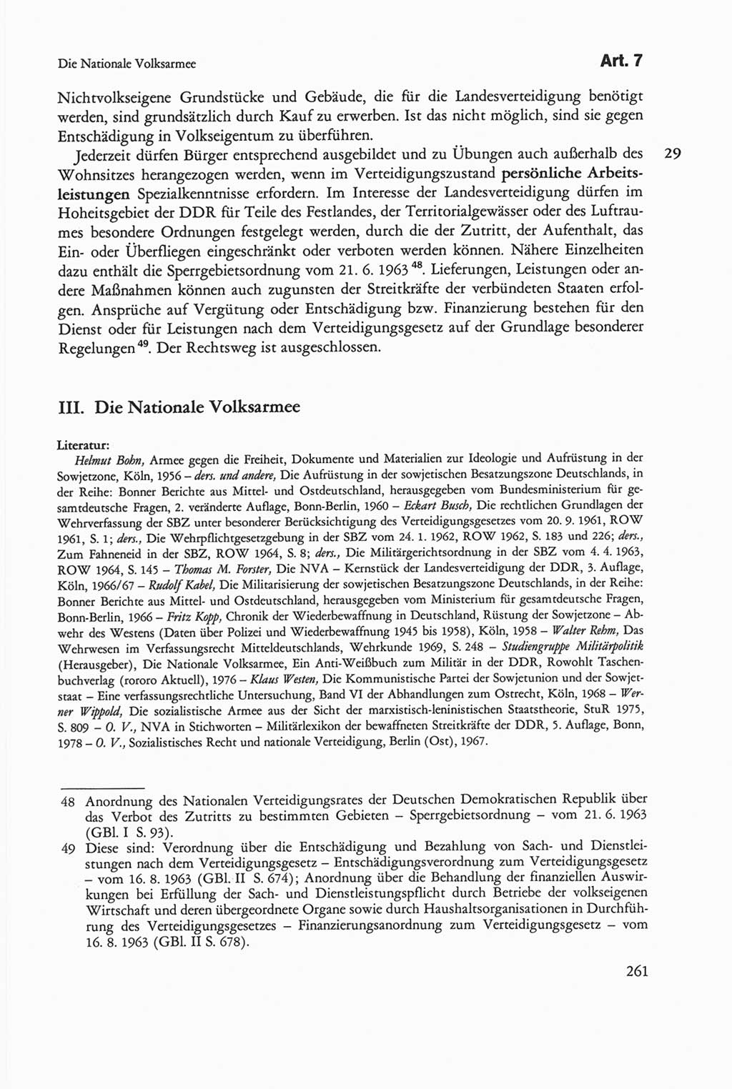 Die sozialistische Verfassung der Deutschen Demokratischen Republik (DDR), Kommentar mit einem Nachtrag 1997, Seite 261 (Soz. Verf. DDR Komm. Nachtr. 1997, S. 261)