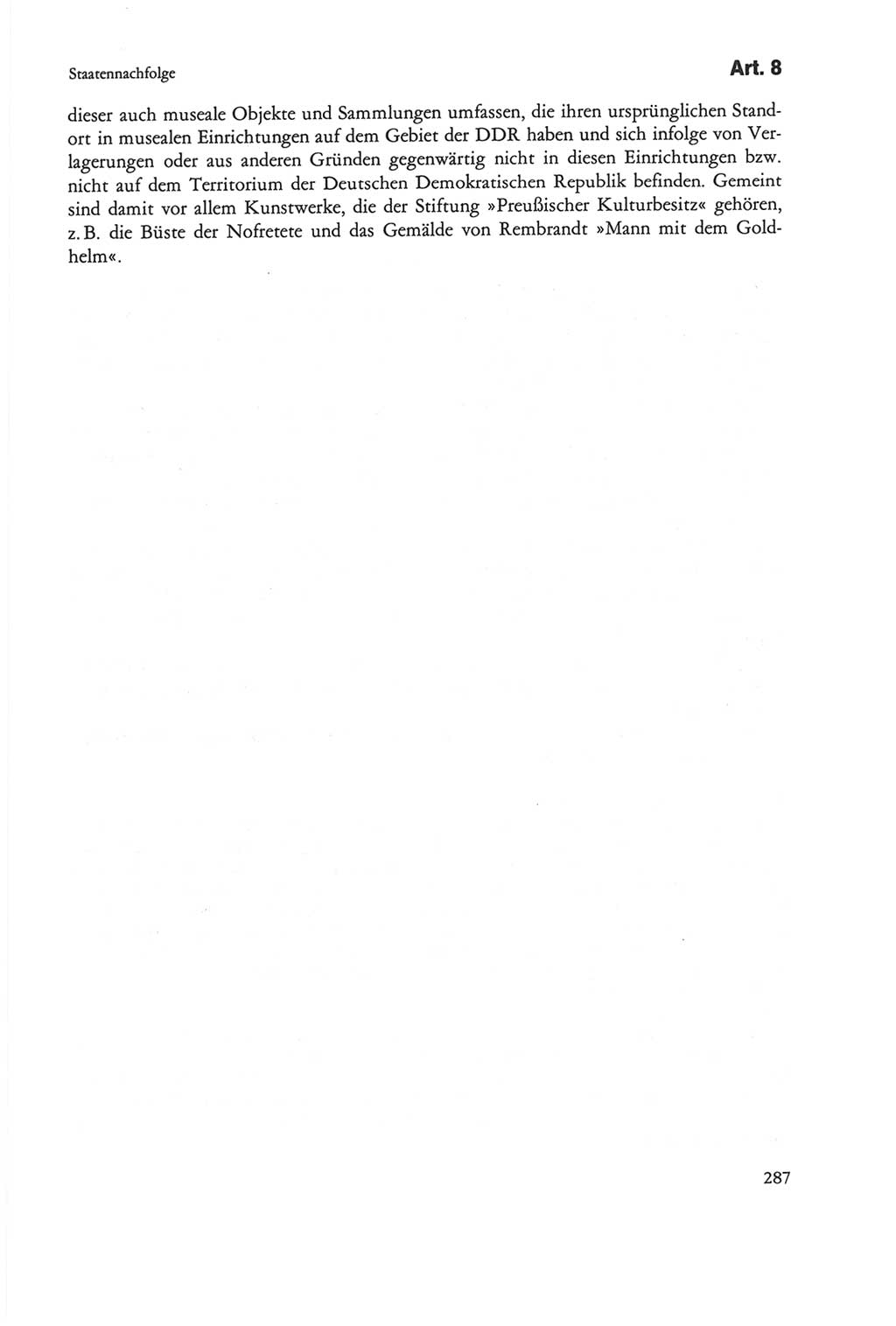 Die sozialistische Verfassung der Deutschen Demokratischen Republik (DDR), Kommentar mit einem Nachtrag 1997, Seite 287 (Soz. Verf. DDR Komm. Nachtr. 1997, S. 287)