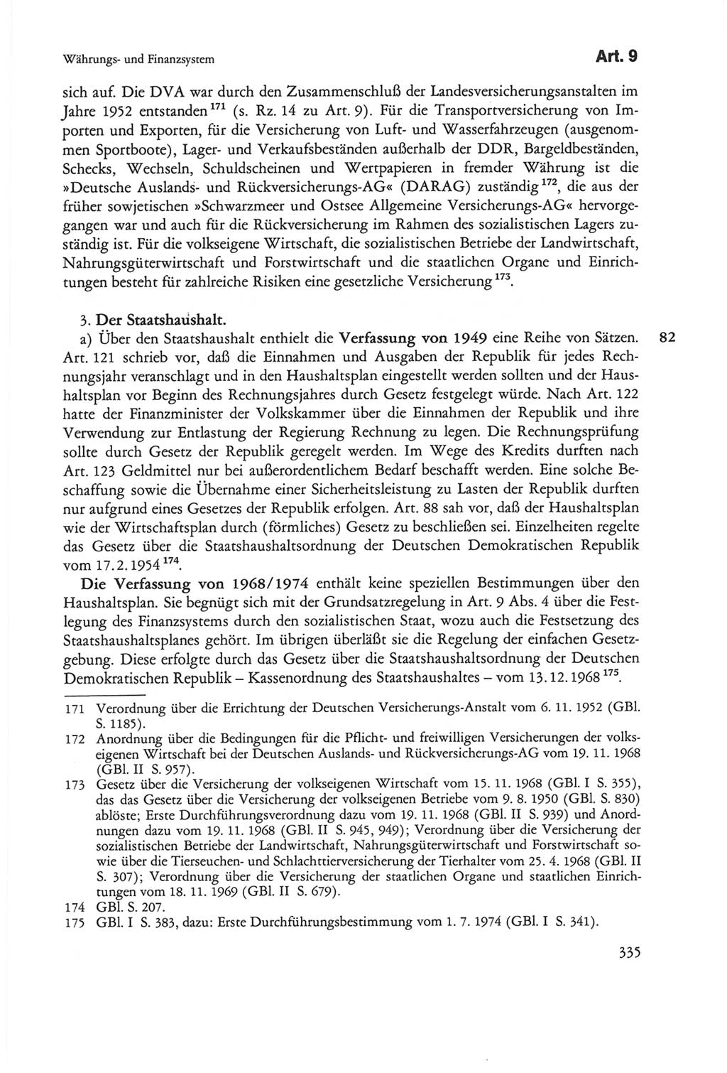 Die sozialistische Verfassung der Deutschen Demokratischen Republik (DDR), Kommentar mit einem Nachtrag 1997, Seite 335 (Soz. Verf. DDR Komm. Nachtr. 1997, S. 335)