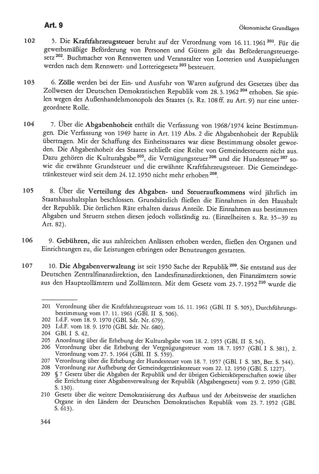 Die sozialistische Verfassung der Deutschen Demokratischen Republik (DDR), Kommentar mit einem Nachtrag 1997, Seite 344 (Soz. Verf. DDR Komm. Nachtr. 1997, S. 344)