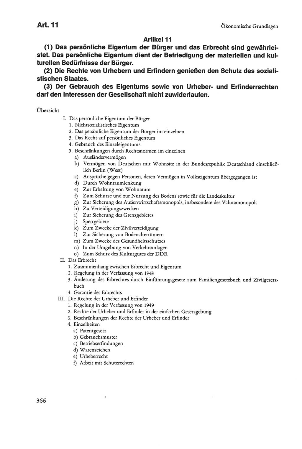 Die sozialistische Verfassung der Deutschen Demokratischen Republik (DDR), Kommentar mit einem Nachtrag 1997, Seite 366 (Soz. Verf. DDR Komm. Nachtr. 1997, S. 366)