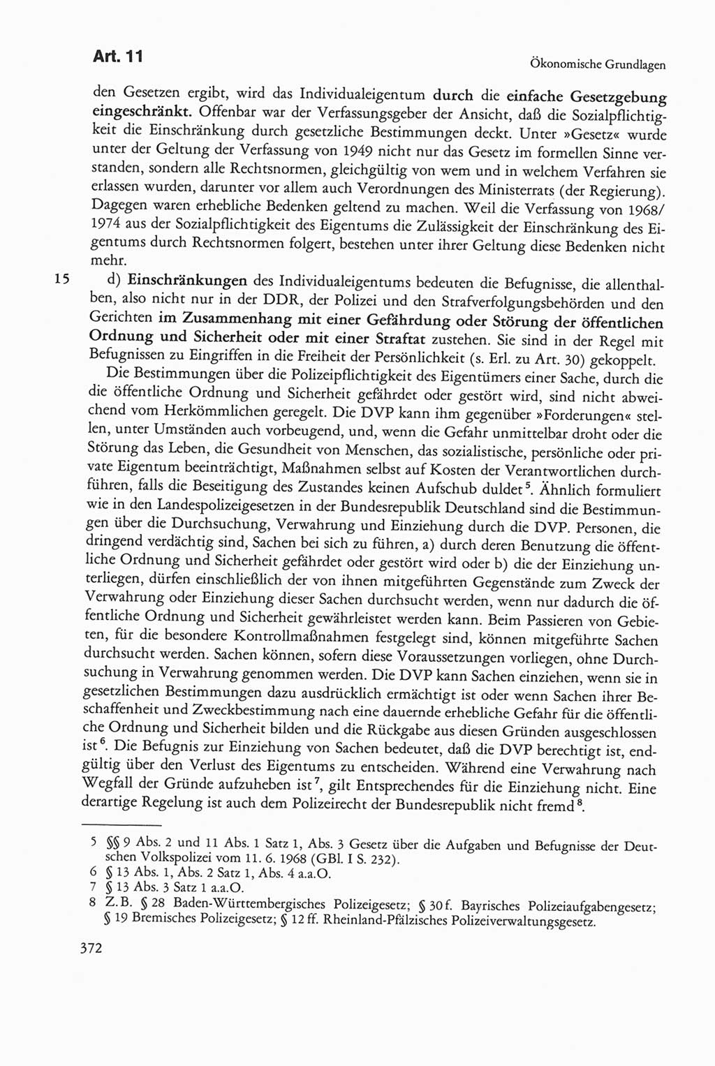 Die sozialistische Verfassung der Deutschen Demokratischen Republik (DDR), Kommentar mit einem Nachtrag 1997, Seite 372 (Soz. Verf. DDR Komm. Nachtr. 1997, S. 372)