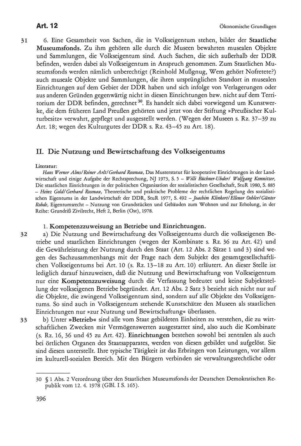 Die sozialistische Verfassung der Deutschen Demokratischen Republik (DDR), Kommentar mit einem Nachtrag 1997, Seite 396 (Soz. Verf. DDR Komm. Nachtr. 1997, S. 396)