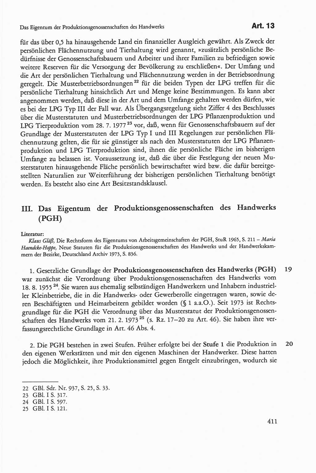 Die sozialistische Verfassung der Deutschen Demokratischen Republik (DDR), Kommentar mit einem Nachtrag 1997, Seite 411 (Soz. Verf. DDR Komm. Nachtr. 1997, S. 411)