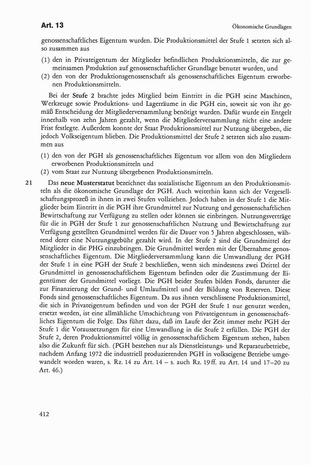 Die sozialistische Verfassung der Deutschen Demokratischen Republik (DDR), Kommentar mit einem Nachtrag 1997, Seite 412 (Soz. Verf. DDR Komm. Nachtr. 1997, S. 412)