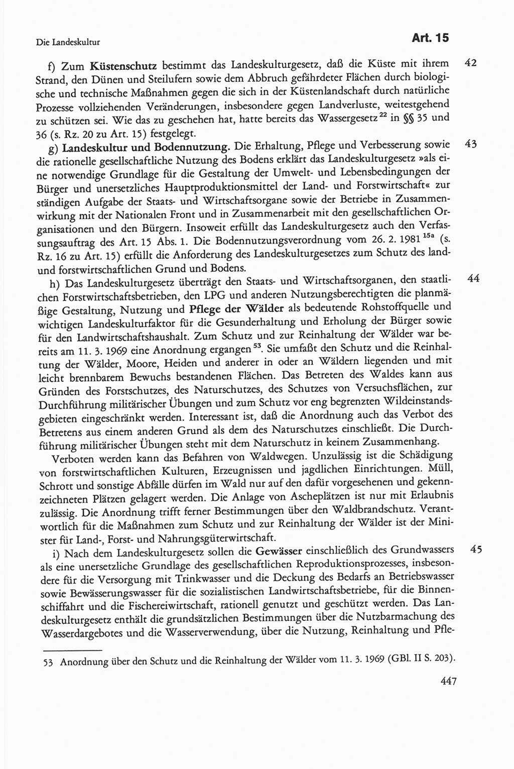 Die sozialistische Verfassung der Deutschen Demokratischen Republik (DDR), Kommentar mit einem Nachtrag 1997, Seite 447 (Soz. Verf. DDR Komm. Nachtr. 1997, S. 447)