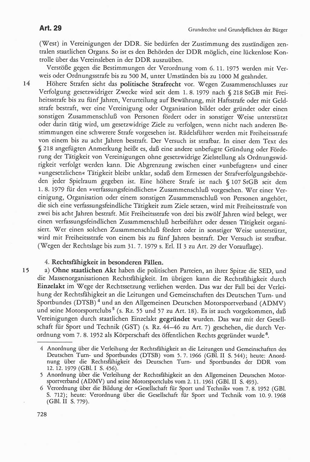 Die sozialistische Verfassung der Deutschen Demokratischen Republik (DDR), Kommentar mit einem Nachtrag 1997, Seite 728 (Soz. Verf. DDR Komm. Nachtr. 1997, S. 728)