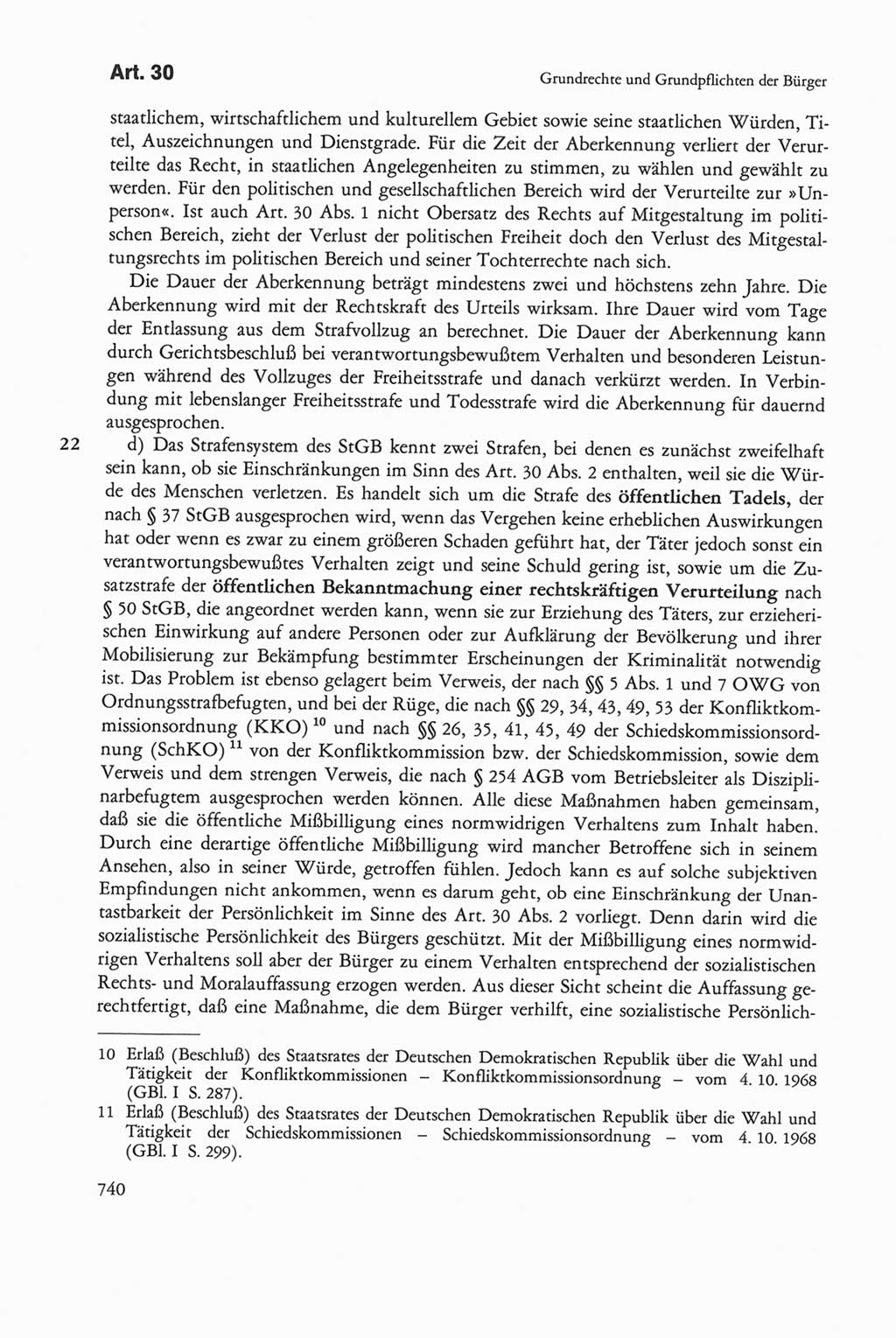 Die sozialistische Verfassung der Deutschen Demokratischen Republik (DDR), Kommentar mit einem Nachtrag 1997, Seite 740 (Soz. Verf. DDR Komm. Nachtr. 1997, S. 740)