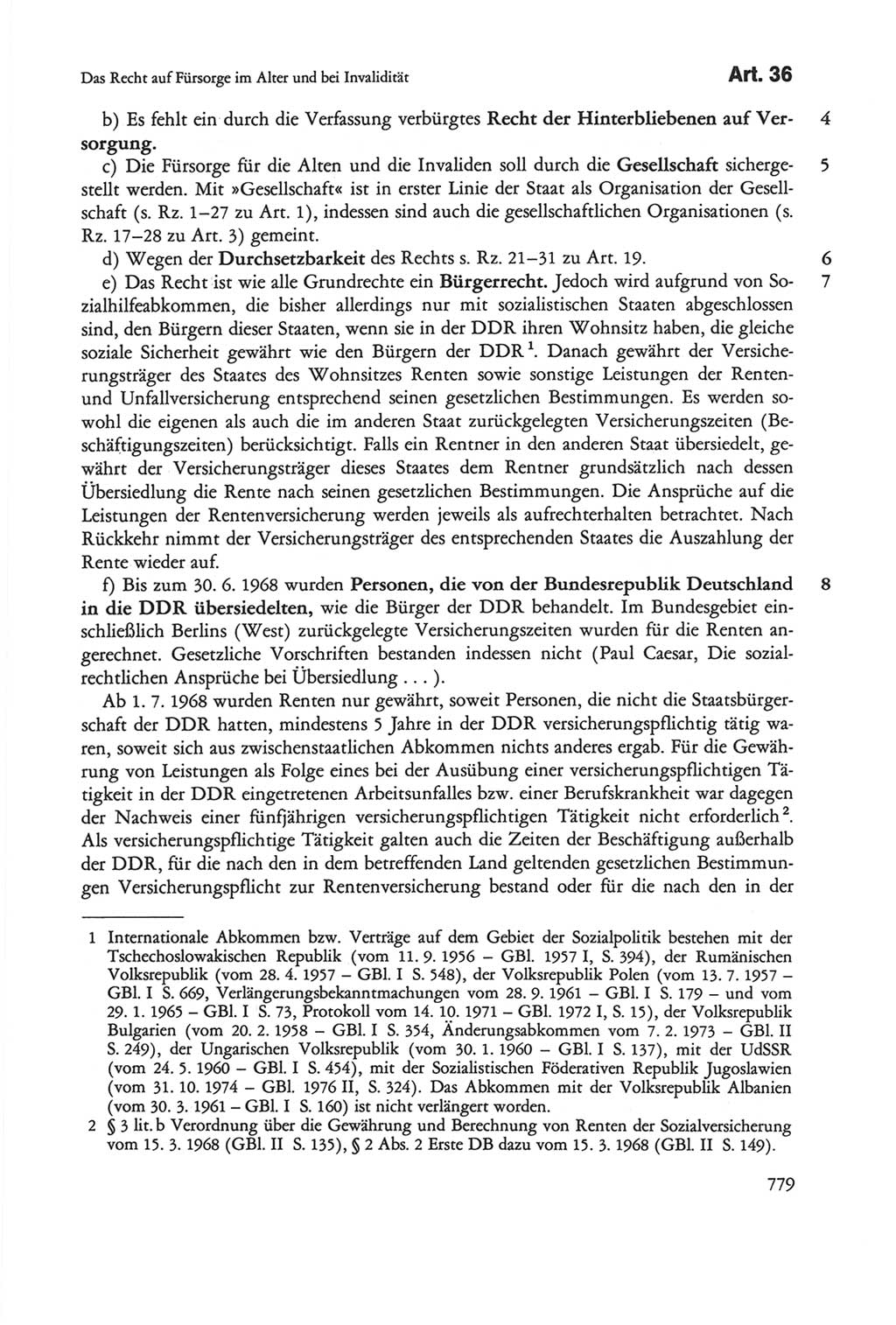 Die sozialistische Verfassung der Deutschen Demokratischen Republik (DDR), Kommentar mit einem Nachtrag 1997, Seite 779 (Soz. Verf. DDR Komm. Nachtr. 1997, S. 779)