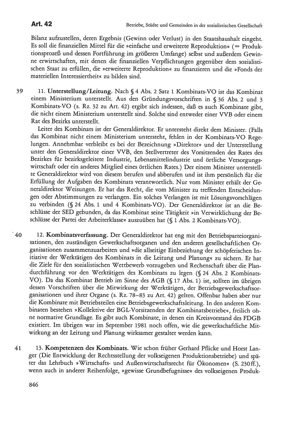 Die sozialistische Verfassung der Deutschen Demokratischen Republik (DDR), Kommentar mit einem Nachtrag 1997, Seite 846 (Soz. Verf. DDR Komm. Nachtr. 1997, S. 846)