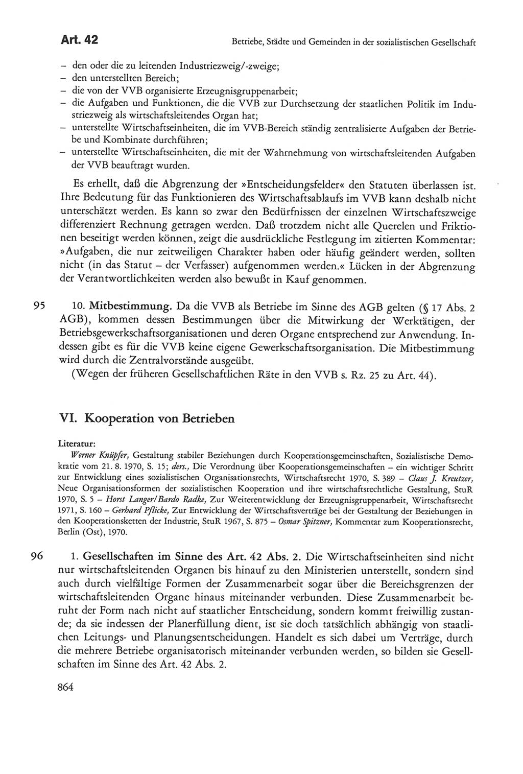 Die sozialistische Verfassung der Deutschen Demokratischen Republik (DDR), Kommentar mit einem Nachtrag 1997, Seite 864 (Soz. Verf. DDR Komm. Nachtr. 1997, S. 864)