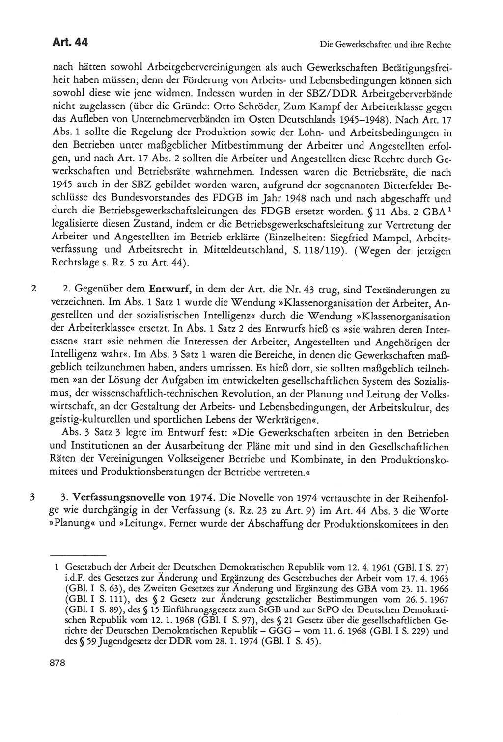 Die sozialistische Verfassung der Deutschen Demokratischen Republik (DDR), Kommentar mit einem Nachtrag 1997, Seite 878 (Soz. Verf. DDR Komm. Nachtr. 1997, S. 878)