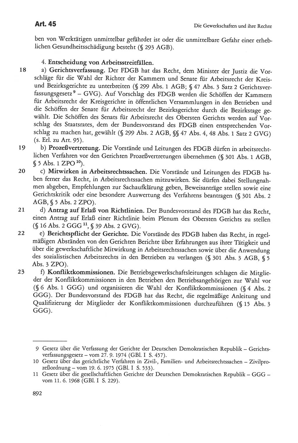 Die sozialistische Verfassung der Deutschen Demokratischen Republik (DDR), Kommentar mit einem Nachtrag 1997, Seite 892 (Soz. Verf. DDR Komm. Nachtr. 1997, S. 892)