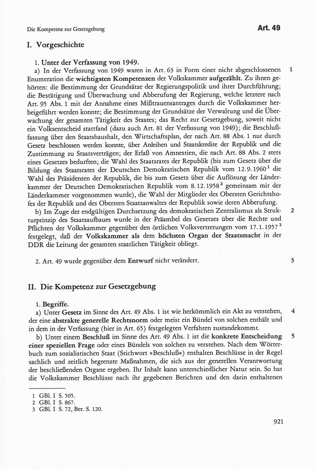 Die sozialistische Verfassung der Deutschen Demokratischen Republik (DDR), Kommentar mit einem Nachtrag 1997, Seite 921 (Soz. Verf. DDR Komm. Nachtr. 1997, S. 921)