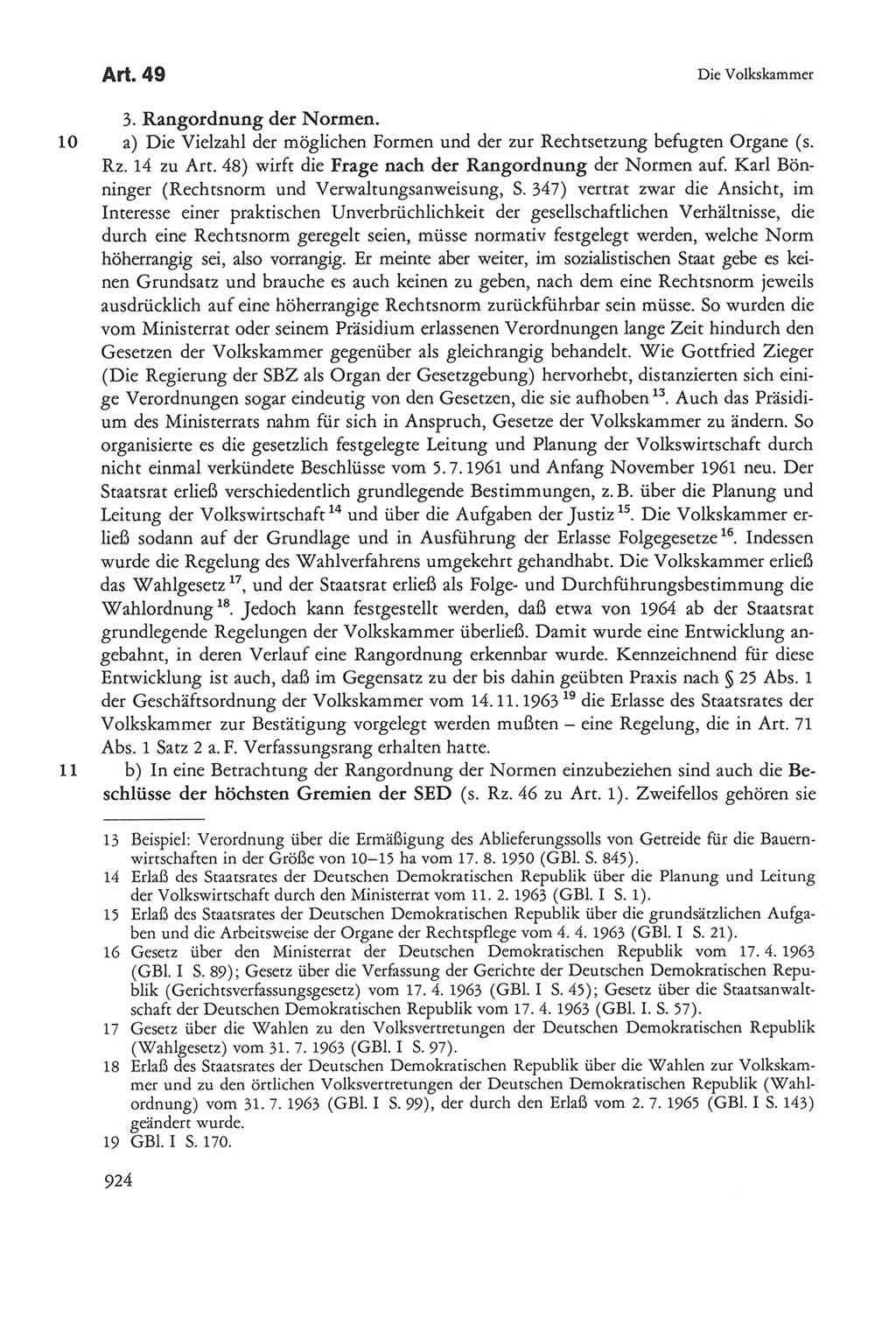 Die sozialistische Verfassung der Deutschen Demokratischen Republik (DDR), Kommentar mit einem Nachtrag 1997, Seite 924 (Soz. Verf. DDR Komm. Nachtr. 1997, S. 924)