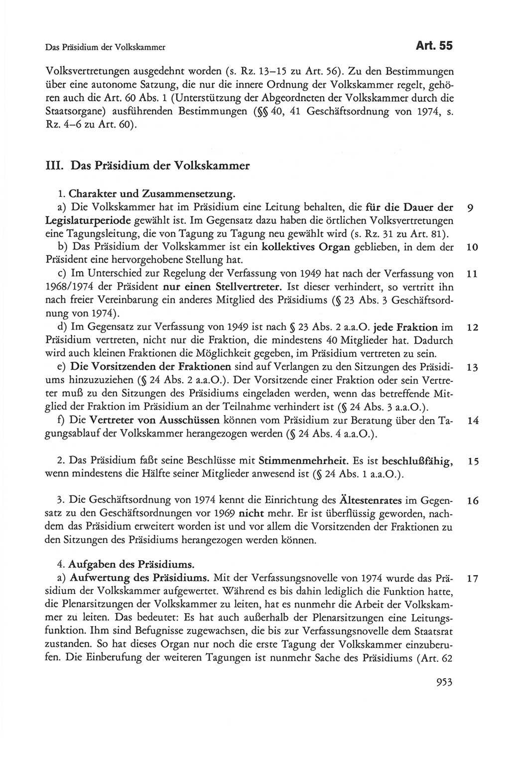 Die sozialistische Verfassung der Deutschen Demokratischen Republik (DDR), Kommentar mit einem Nachtrag 1997, Seite 953 (Soz. Verf. DDR Komm. Nachtr. 1997, S. 953)