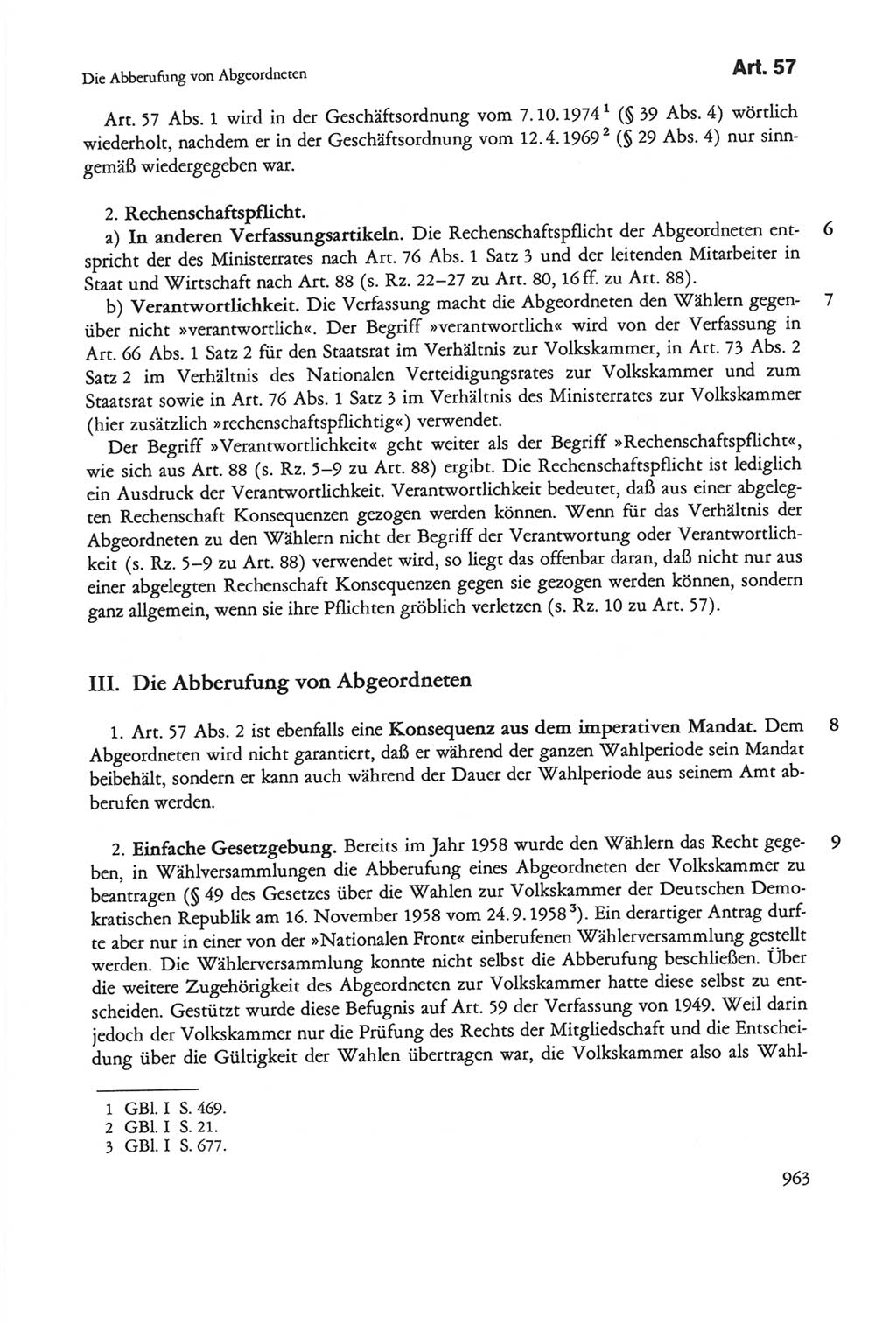 Die sozialistische Verfassung der Deutschen Demokratischen Republik (DDR), Kommentar mit einem Nachtrag 1997, Seite 963 (Soz. Verf. DDR Komm. Nachtr. 1997, S. 963)