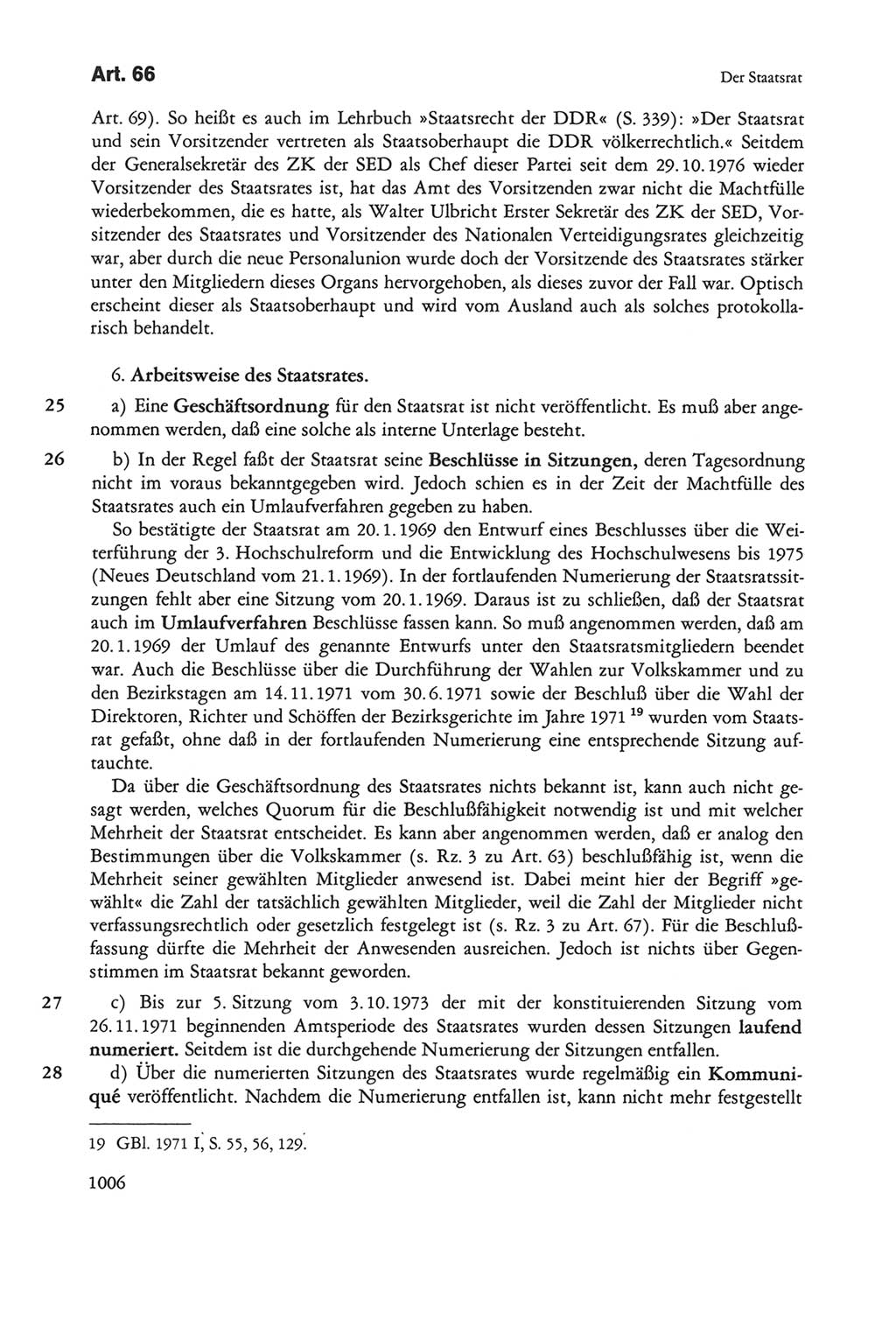 Die sozialistische Verfassung der Deutschen Demokratischen Republik (DDR), Kommentar mit einem Nachtrag 1997, Seite 1006 (Soz. Verf. DDR Komm. Nachtr. 1997, S. 1006)