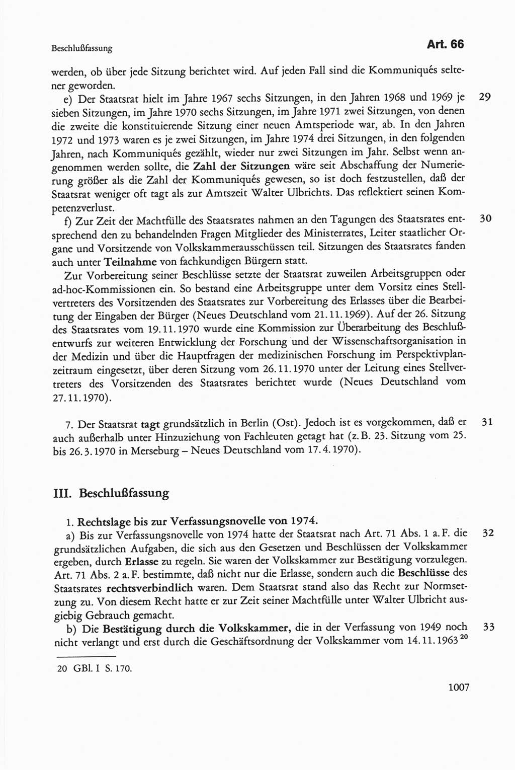 Die sozialistische Verfassung der Deutschen Demokratischen Republik (DDR), Kommentar mit einem Nachtrag 1997, Seite 1007 (Soz. Verf. DDR Komm. Nachtr. 1997, S. 1007)