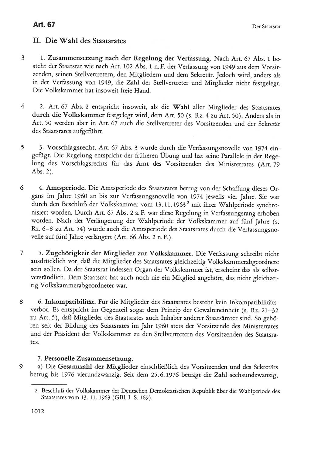 Die sozialistische Verfassung der Deutschen Demokratischen Republik (DDR), Kommentar mit einem Nachtrag 1997, Seite 1012 (Soz. Verf. DDR Komm. Nachtr. 1997, S. 1012)