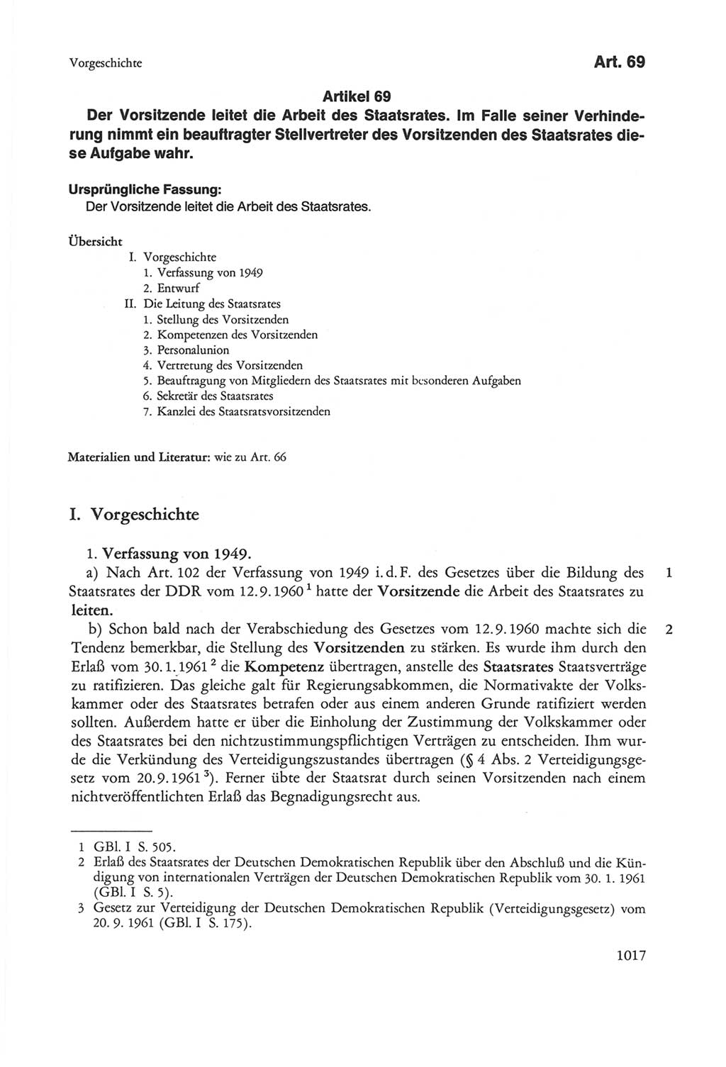 Die sozialistische Verfassung der Deutschen Demokratischen Republik (DDR), Kommentar mit einem Nachtrag 1997, Seite 1017 (Soz. Verf. DDR Komm. Nachtr. 1997, S. 1017)