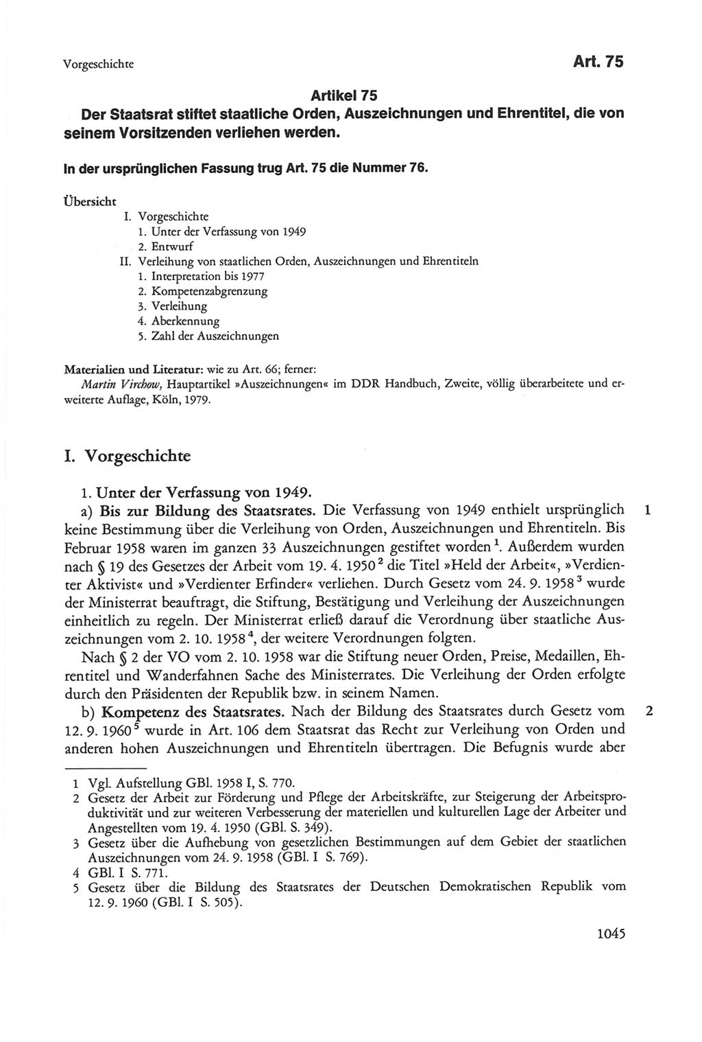 Die sozialistische Verfassung der Deutschen Demokratischen Republik (DDR), Kommentar mit einem Nachtrag 1997, Seite 1045 (Soz. Verf. DDR Komm. Nachtr. 1997, S. 1045)