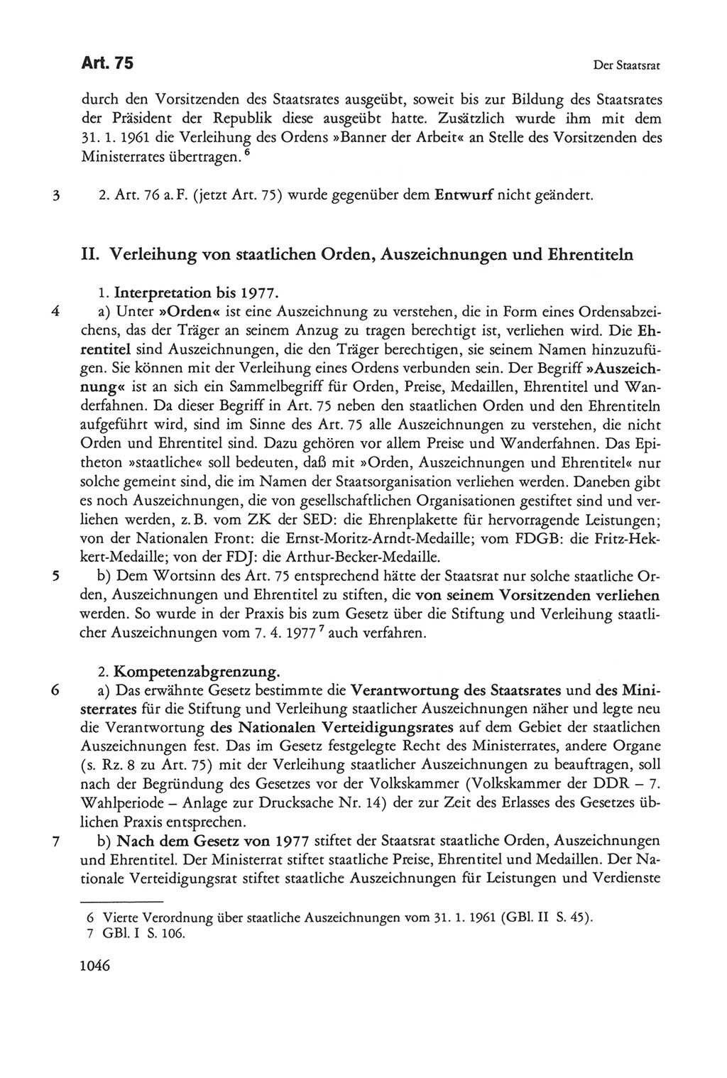 Die sozialistische Verfassung der Deutschen Demokratischen Republik (DDR), Kommentar mit einem Nachtrag 1997, Seite 1046 (Soz. Verf. DDR Komm. Nachtr. 1997, S. 1046)