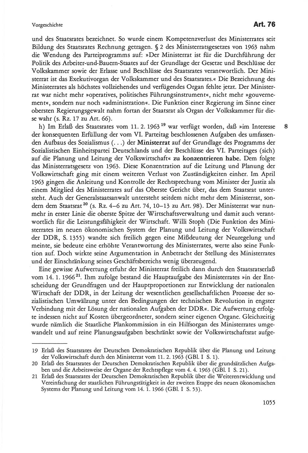 Die sozialistische Verfassung der Deutschen Demokratischen Republik (DDR), Kommentar mit einem Nachtrag 1997, Seite 1055 (Soz. Verf. DDR Komm. Nachtr. 1997, S. 1055)