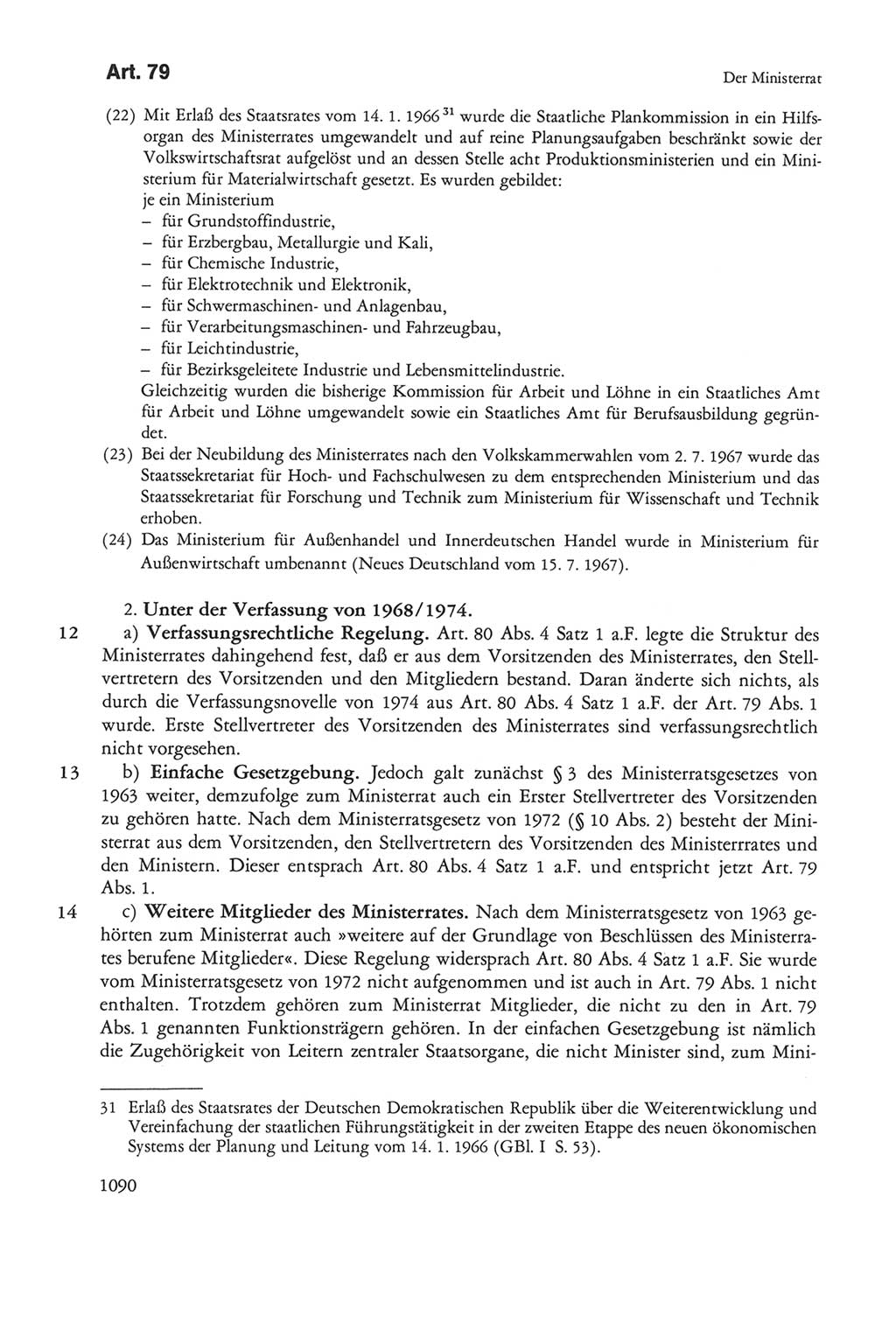 Die sozialistische Verfassung der Deutschen Demokratischen Republik (DDR), Kommentar mit einem Nachtrag 1997, Seite 1090 (Soz. Verf. DDR Komm. Nachtr. 1997, S. 1090)