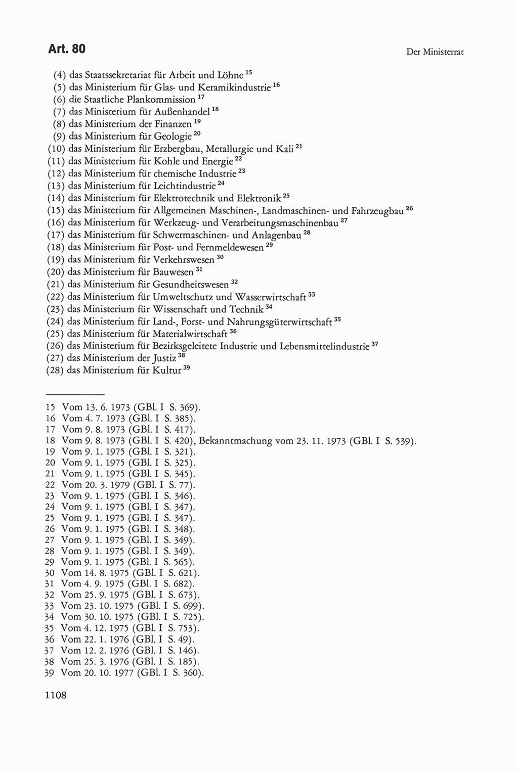 Die sozialistische Verfassung der Deutschen Demokratischen Republik (DDR), Kommentar mit einem Nachtrag 1997, Seite 1108 (Soz. Verf. DDR Komm. Nachtr. 1997, S. 1108)