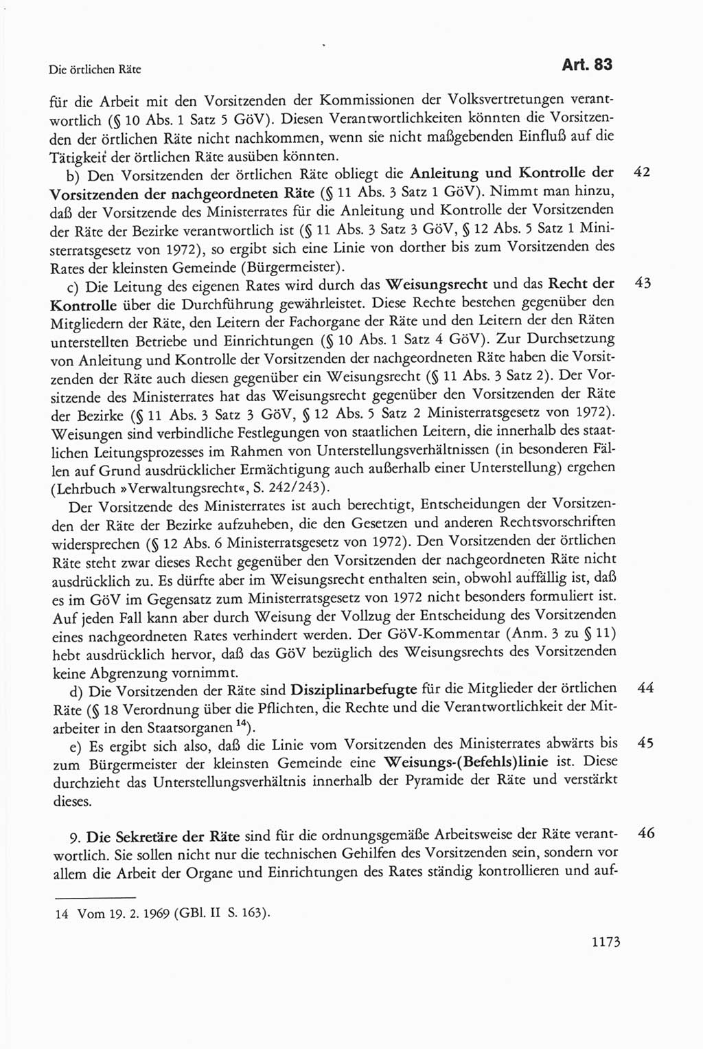 Die sozialistische Verfassung der Deutschen Demokratischen Republik (DDR), Kommentar mit einem Nachtrag 1997, Seite 1173 (Soz. Verf. DDR Komm. Nachtr. 1997, S. 1173)