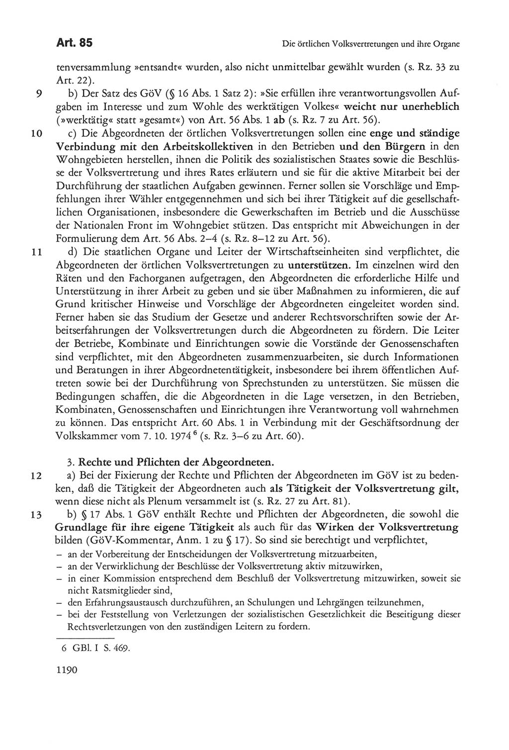 Die sozialistische Verfassung der Deutschen Demokratischen Republik (DDR), Kommentar mit einem Nachtrag 1997, Seite 1190 (Soz. Verf. DDR Komm. Nachtr. 1997, S. 1190)