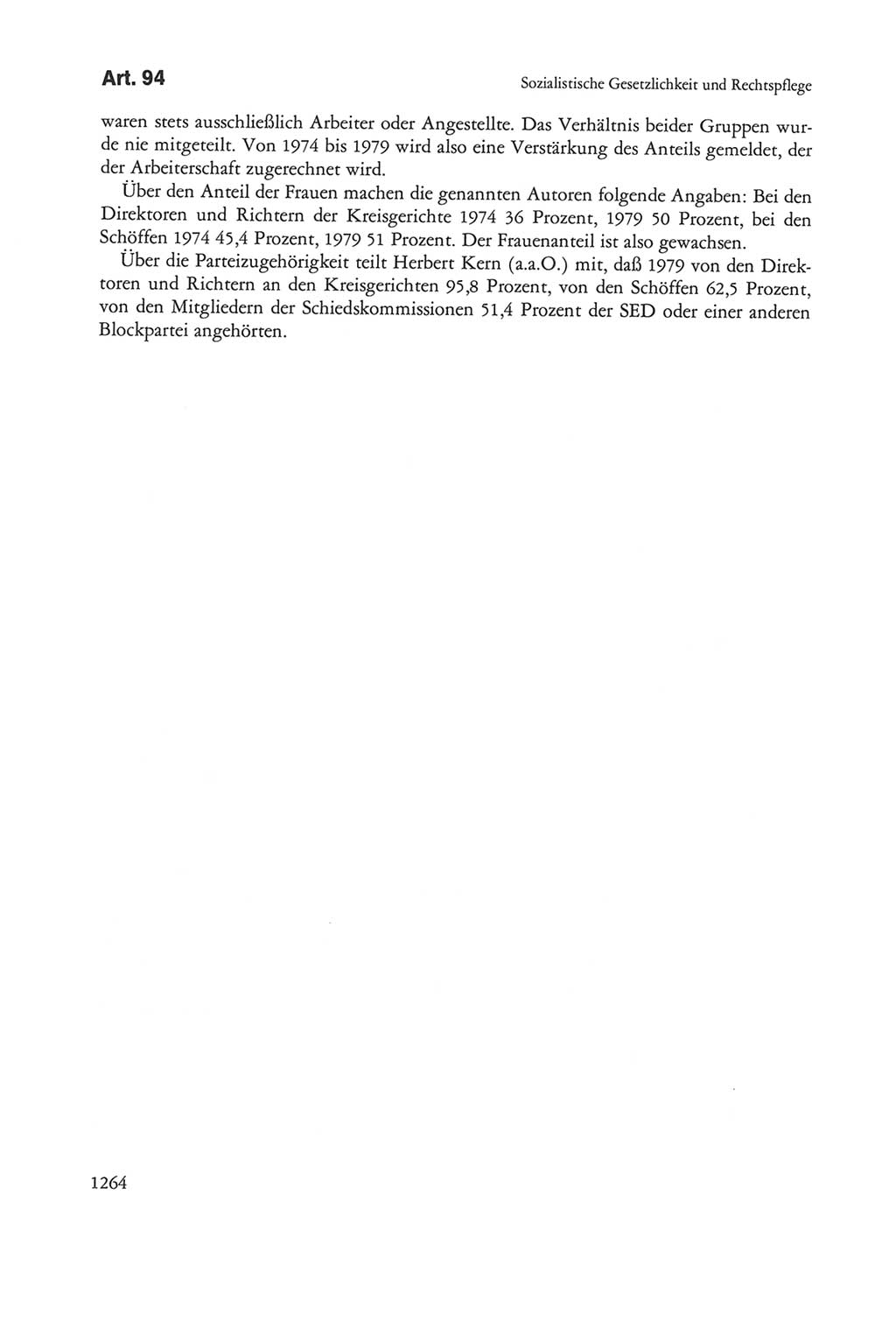 Die sozialistische Verfassung der Deutschen Demokratischen Republik (DDR), Kommentar mit einem Nachtrag 1997, Seite 1264 (Soz. Verf. DDR Komm. Nachtr. 1997, S. 1264)