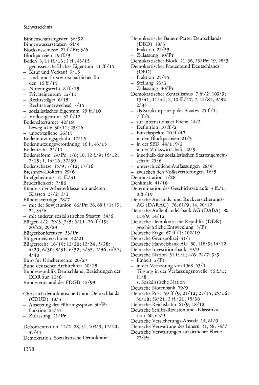 Die sozialistische Verfassung der Deutschen Demokratischen Republik (DDR), Kommentar mit einem Nachtrag 1997, Seite 1338 (Soz. Verf. DDR Komm. Nachtr. 1997, S. 1338)