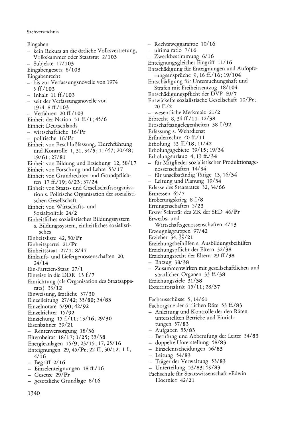 Die sozialistische Verfassung der Deutschen Demokratischen Republik (DDR), Kommentar mit einem Nachtrag 1997, Seite 1340 (Soz. Verf. DDR Komm. Nachtr. 1997, S. 1340)