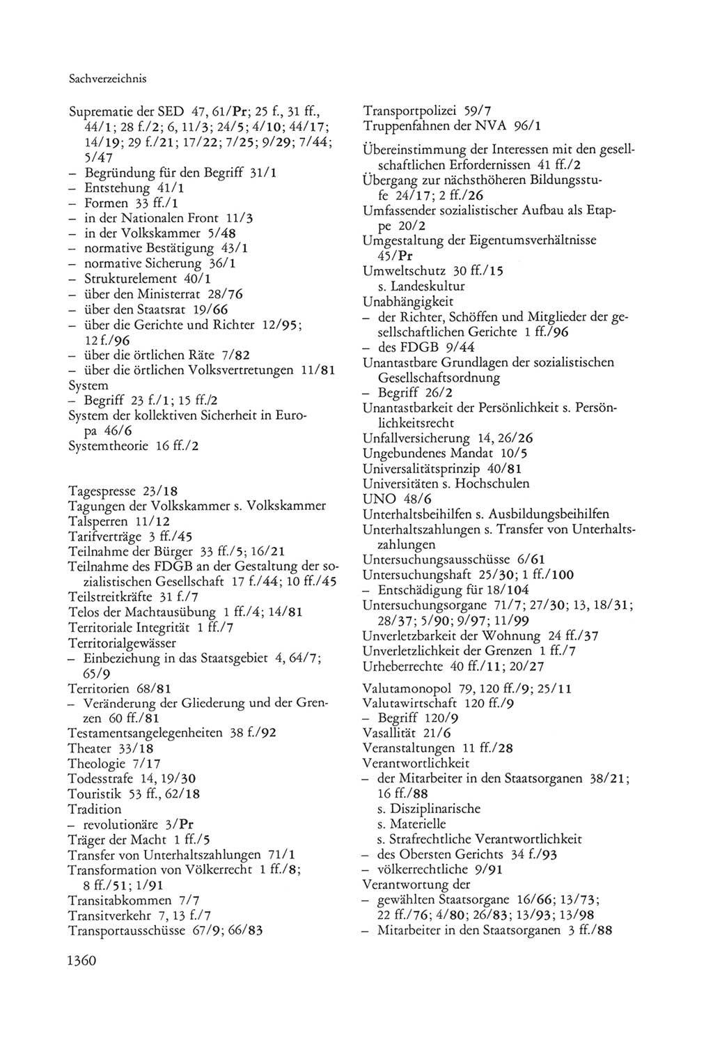 Die sozialistische Verfassung der Deutschen Demokratischen Republik (DDR), Kommentar mit einem Nachtrag 1997, Seite 1360 (Soz. Verf. DDR Komm. Nachtr. 1997, S. 1360)