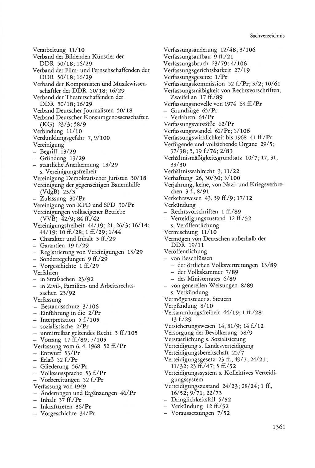 Die sozialistische Verfassung der Deutschen Demokratischen Republik (DDR), Kommentar mit einem Nachtrag 1997, Seite 1361 (Soz. Verf. DDR Komm. Nachtr. 1997, S. 1361)