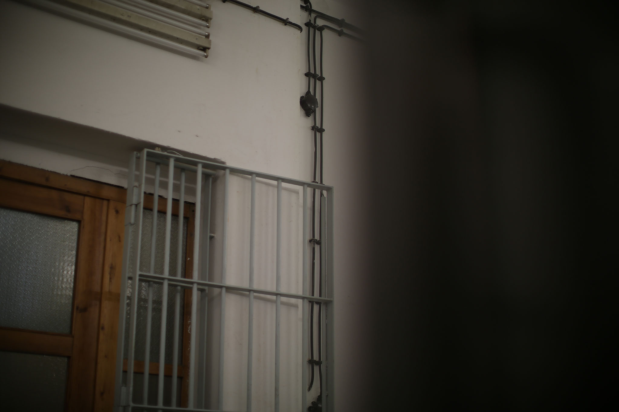 Aufnahmen vom 30.4.2012 des Raums 1001a im Erdgeschoss des Nordflügels der zentralen Untersuchungshaftanstalt des Ministerium für Staatssicherheit der Deutschen Demokratischen Republik in Berlin-Hohenschönhausen, Foto 572