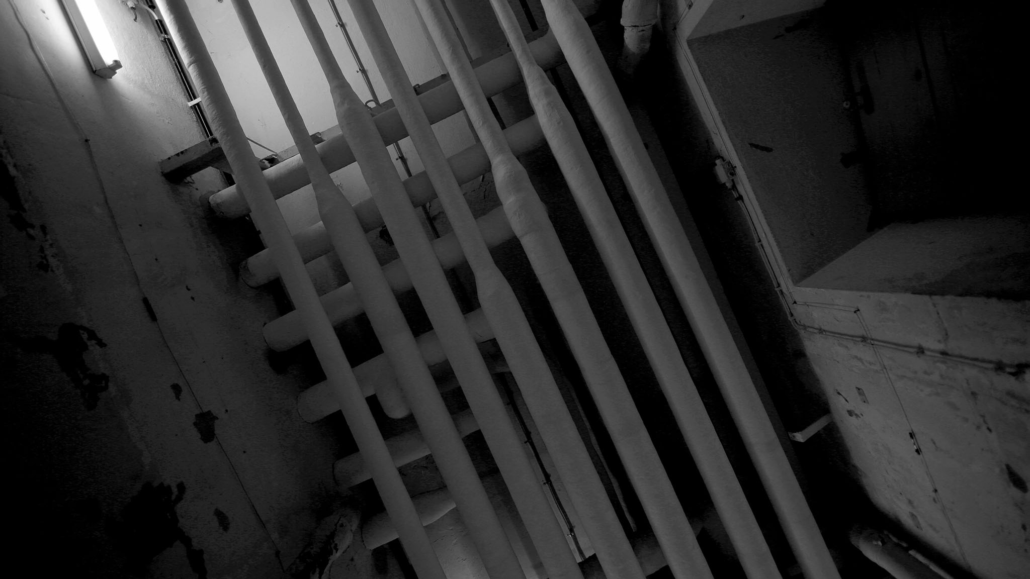 Aufnahmen vom 25.12.2013 des Raum 0 im Kellergeschoss des Nordflügels der zentralen Untersuchungshaftanstalt des Ministerium für Staatssicherheit der Deutschen Demokratischen Republik in Berlin-Hohenschönhausen, Foto 172