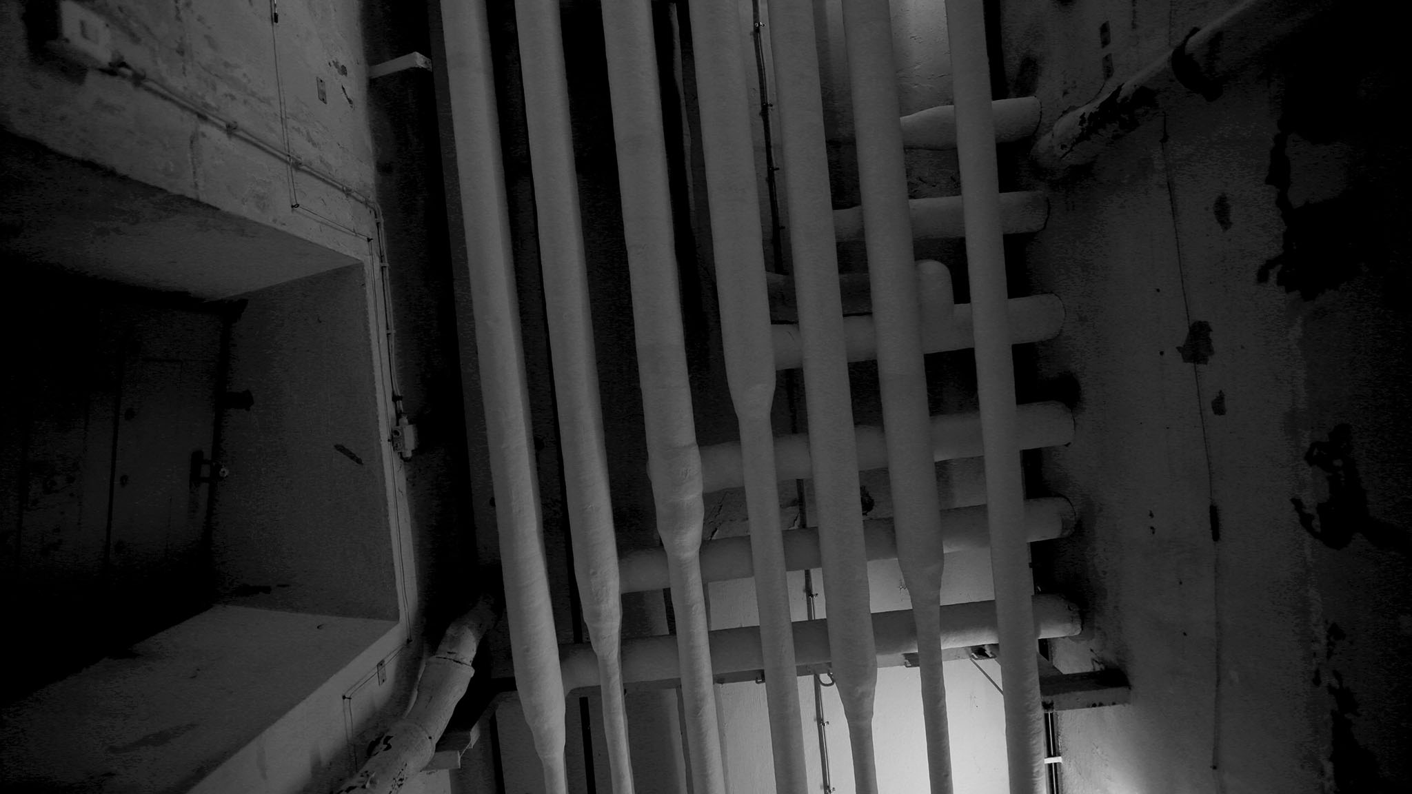 Aufnahmen vom 25.12.2013 des Raum 0 im Kellergeschoss des Nordflügels der zentralen Untersuchungshaftanstalt des Ministerium für Staatssicherheit der Deutschen Demokratischen Republik in Berlin-Hohenschönhausen, Foto 187